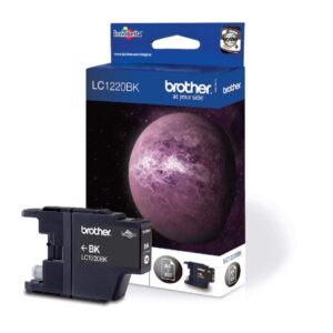 BROTHER LC-1220BK Inkjet Cartridge Black Single Pack Standard Yield Includes 1 x Genuine Supplies