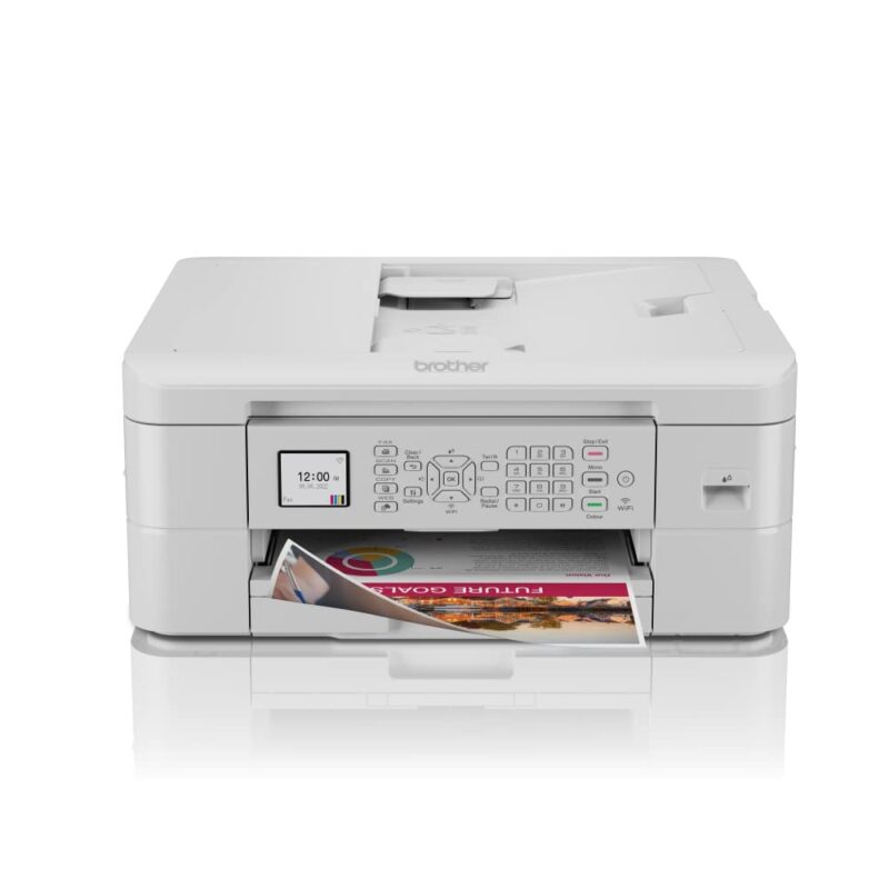 BROTHER MFC-J1010DW Wireless Colour Inkjet Printer 4-in-1 (Print/Copy/Scan/Fax) Wi-Fi/USB20/NFC A4 Photos Ink Included UK Plug Grey White, photo 1 of 1
