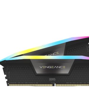 Corsair VENGEANCE RGB DDR5 RAM 96GB (2x48GB) 6000MHz CL30 Intel XMP iCUE Compatible Computer Memory - Black (CMH96GX5M2B6000C30)