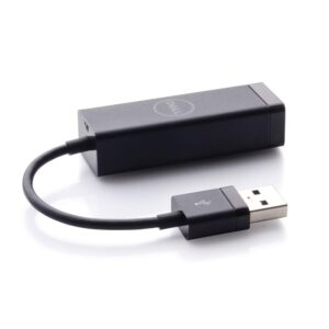Dell FBA470-ABBT Network SuperSpeed USB 30 Adapter for Inspiron 13 73XX 14 3451 15 3551 7548 Latitude 7350 Venue 10/11/8/ XPS 13Black