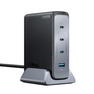 Anker USB C Plug 240W Prime GaN Charger 4-Port Fast Compact for MacBook Pro/Air iPhone 15/15 Pro/14/14 Pro iPad Dell XPS Galaxy S23/S22 Note20 Pixel Apple Watch and More