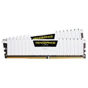 Corsair CMK16GX4M2B3200C16W Vengeance LPX 16 GB (2 x 8 GB) DDR4 3200 MHz C16 XMP 20 High Performance Desktop Memory Kit White