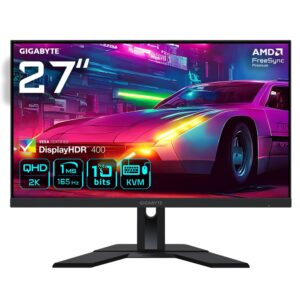 Gigabyte M27Q 27 QHD Gaming Monitor - 2560 x 1440 (QHD) 170Hz 05ms 350 cd/m2 FreeSync Premium Display HDR400 HDMI 21 Displayport 14