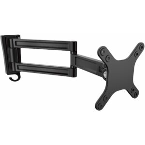 StarTechcom Monitor Wall Mount - Dual Swivel Supports 13 to 34 Monitors VESA / TV Arm Black (ARMWALLDS)