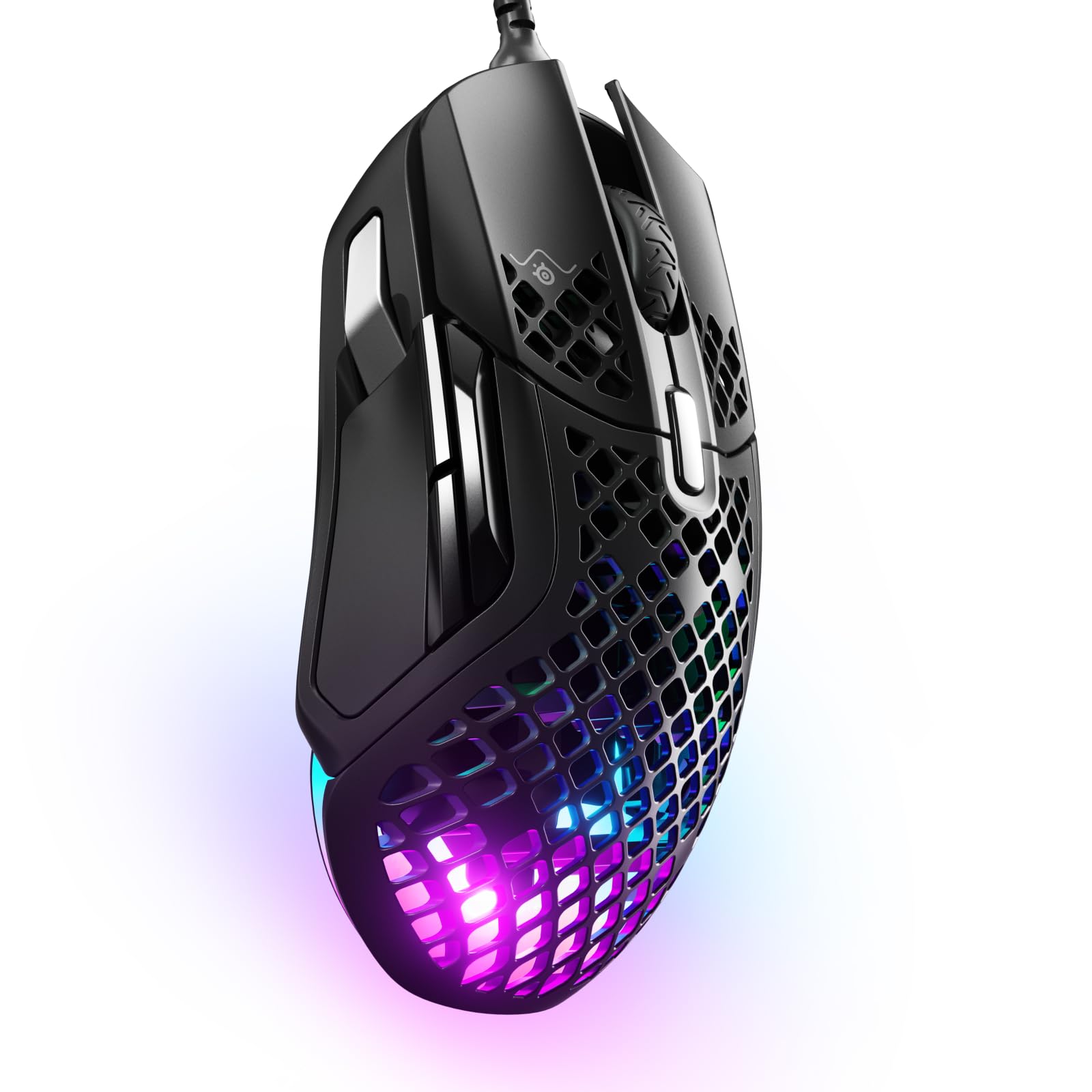 SteelSeries Aerox 5 - Holey RGB Gaming Mouse Ultra-lightweight Water Resistant Design 18K DPI TrueMove Air Optical Sensor