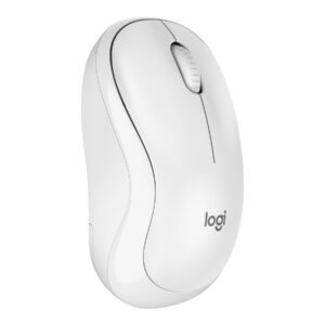 Logitech M240 Silent Bluetooth Mouse Wireless Compact Portable Smooth Tracking 18-Month Battery for Windows macOS ChromeOS Compatible with PC Mac Laptop Tablets - White