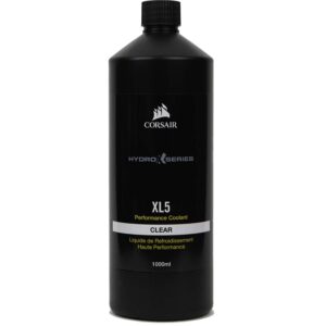 Corsair Hydro X Series XL5 Performance Coolant 1 Litre (Vibrant Translucent Colour Long-Life Composition Enhanced Anti-Corrosion and Anti-Bacterial Inhibitors) Clear