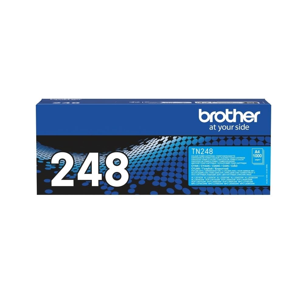 BROTHER TN-248C Toner Cartridge Cyan Single Pack Standard Yield Includes 1 x Genuine Supplies