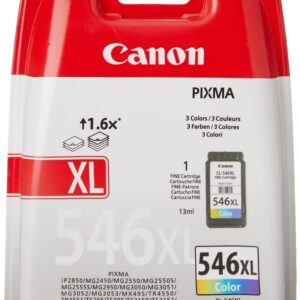Canon Genuine Ink Cartridges 8288B004 CL-546XL Multicolor For Selected iP TR TS MG and MX Series