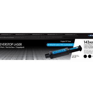 HP W1143AD 143AD Dual Pack Original Neverstop Laser Toner Reload Kit Black Multipack