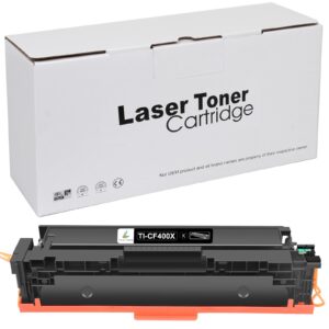 TRUE IMAGE Toner Cartridge Compatible Replacement for HP 201X Black 201A CF400X CF400A Laserjet Pro MFP M277dw M252dw M277n M277 M274n M252n M277c6 M252 M274 ( 1-Pack )