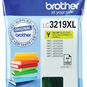 BROTHER LC-3219XLY Inkjet Cartridge Yellow Single Pack High Yield Includes 1 x Genuine Supplies