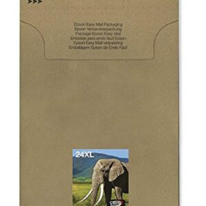 Epson 24XL Elephant High Yield Genuine Multipack Eco-Friendly Packaging 6-colours Claria Photo HD Ink Cartridges XL Capacity