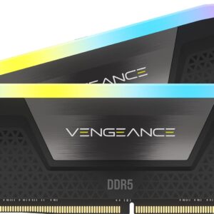 Corsair VENGEANCE RGB DDR5 32GB (2x16GB) 6000MHz CL30 AMD EXPO Intel XMP iCUE Compatible Computer Memory Grey (CMH32GX5M2B6000Z30K)