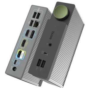 BenQ beCreatus 13-in-1 USB C Hybrid Dock Gaming HDMI 21 Dual Source Switch 4K60Hz on 3 monitors (Up to 8K60/4K120Hz) HDR Dolby 100W Charging Windows/Mac/PS5/Xbox/Steam Deck(DP1310)