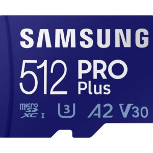 Samsung 512GB PRO Plus MicroSDXC 120MB/s +Adapter