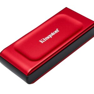 Kingston XS1000 2TB External SSD USB 32 Gen 2 Portable Solid State Drive Red - SXS1000R/2000G