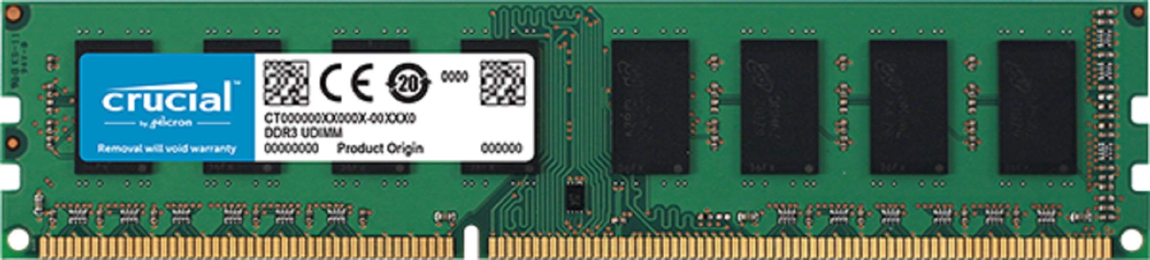 Crucial RAM CT102464BD160B 8GB DDR3 1600 MHz CL11 Desktop Memory Green