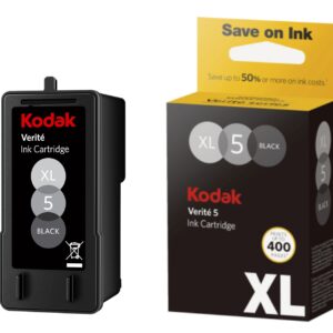 KODAK Verite 5 Replacement Inks (ALK1UA) XL Black Ink Jet Cartridge compatible to V50 V55 V55W Eco Plus V60 V640 V64 Series V65