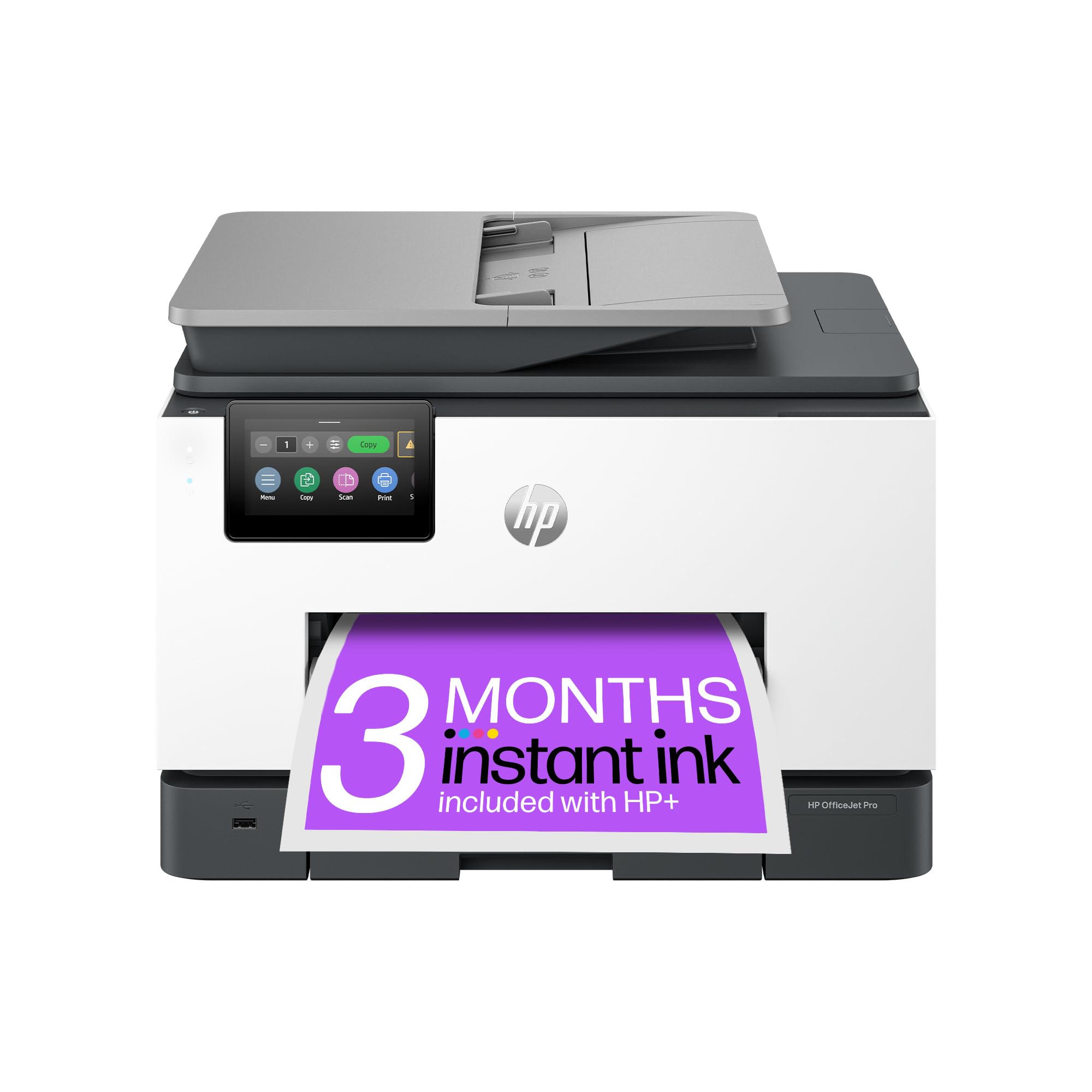 HP OfficeJet Pro 9132e All-in-One Printer Colour for Small Office Print Scan Copy Automatic document feeder 2 Tray 3 months Instant Ink with Easy Setup Up To Years Warranty