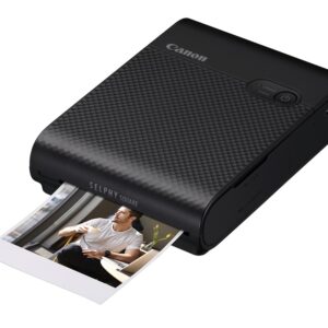 Canon SELPHY SQUARE QX10 Portable Wi-Fi Photo Printer Creative Features - for Scrapbooking Albums Black