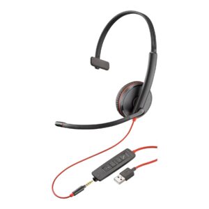 Plantronics Blackwire 3200 Mono Corded UC Headset With USB & 35mm Smart Phone Connectivity