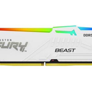 Kingston FURY Beast White RGB EXPO 32GB (2x16GB) 6000MT/s DDR5 CL36 DIMM Desktop Gaming Memory Kit of 2 - KF560C36BWE2AK2-32