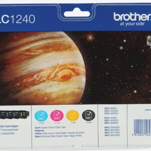 BROTHER LC-1240BK/LC-1240C/LC-1240M/LC-1240Y Inkjet Cartridges Black/Cyan/Magenta/Yellow Multi-Pack Standard Yield Includes 4 x Genuine Supplies