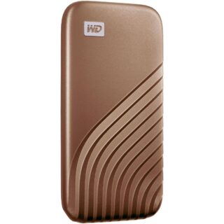 Western Digital 2TB My Passport Portable SSD External NVMe Solid State Drive USB-C up to 1050 MB/s Works with PC Xbox and Playstation 2-meters drop resistance Gold