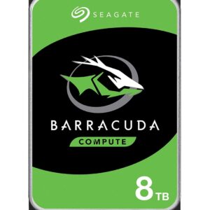 Seagate BarraCuda 8 TB Internal Hard Drive SATA 6 Gbit/s 35" 5400 RPM 256 MB Cache for Desktop PC (ST8000DM004)