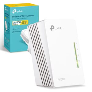 TP-Link TL-WPA4220 2-Port Add-On Powerline Adapter Range Extender Broadband/WiFi WiFi Booster/Hotspot No Configuration Required UK Plug