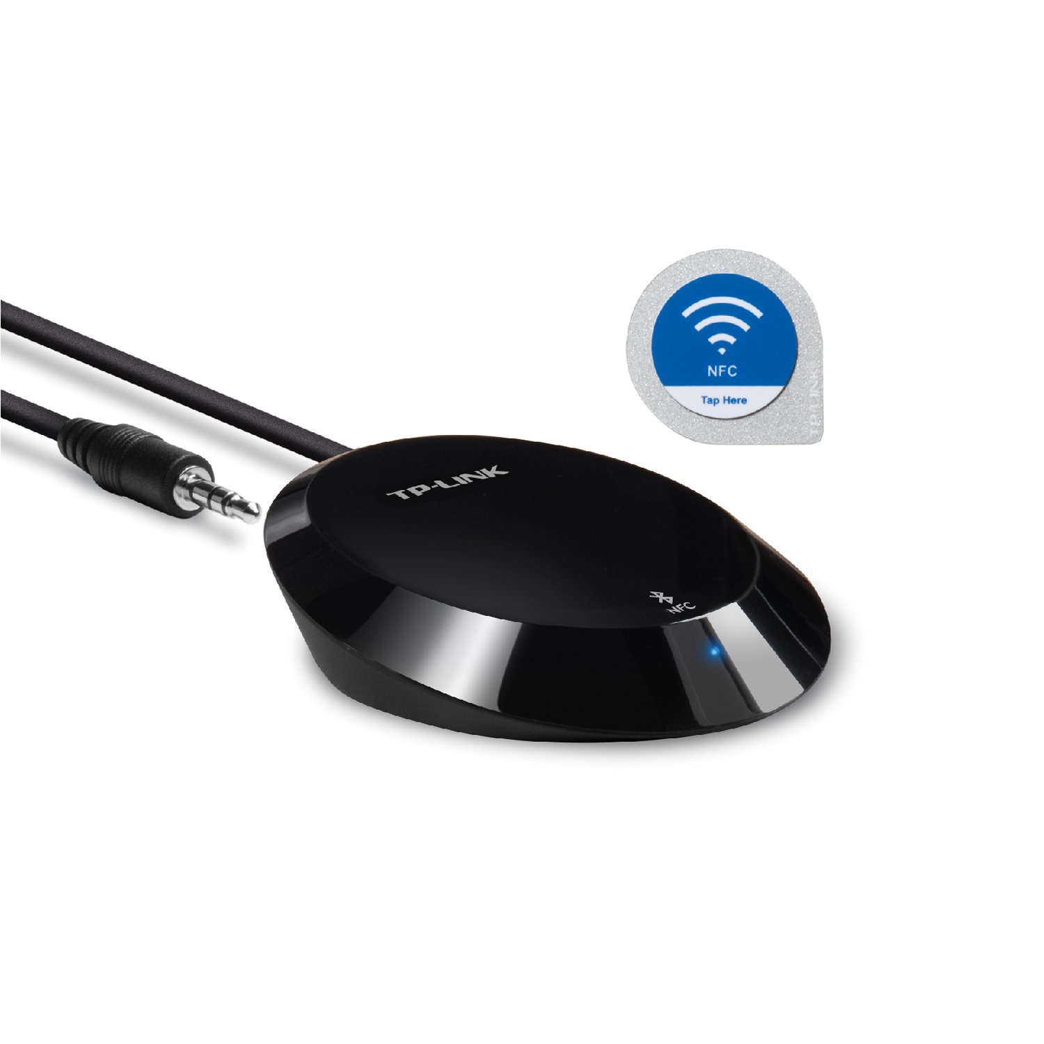TP-Link Bluetooth Stereo Audio Music Receiver Adapter with NFC Technology for iPhones iPads Smartphones Tablets Laptop and any Bluetooth-enabled device 35 mm or RCA Jacks - Black ( HA100)
