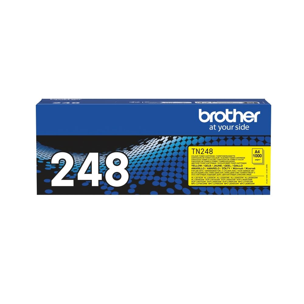 BROTHER TN-248Y Toner Cartridge Yellow Single Pack Standard Yield Includes 1 x Genuine Supplies