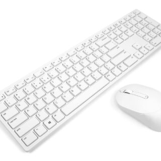 Dell KM5221W Pro Wireless Keyboard and Mouse Set UK (QWERTY) 24GHz 128-bit AES Encryption 4000dpi WHITE