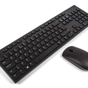 Dell KM636 - Keyboard and Mouse Set Wireless QWERTY UK Black for Latitude 33XX 2-in-1 Precision Mobile Workstation 5750 77XX Vostro 35XX 36XX