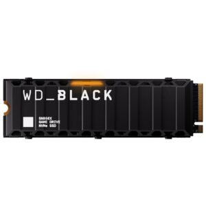 Western Digital WDBlack SN850X 4TB SSD M2 2280 NVMe with Heatsink Gaming Expansion PCIe Gen4 High Performance Internal Read speeds up to 7300 MB/s Write 6600