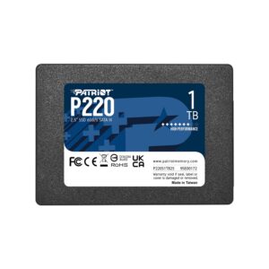 Patriot Memory P220 SATA 3 1TB Internal Solid State Drive 25 - P220S1TB25