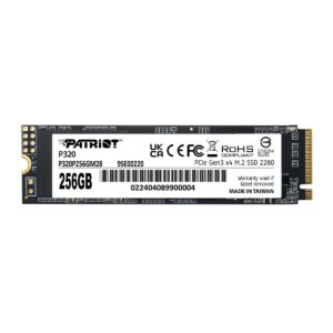 Patriot Memory P320 256GB Internal SSD - NVMe PCIe Gen 3x4 M2 2280 Solid State Drive P320P256GM28