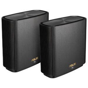 ASUS ZenWiFi XT9 WiFi 6 Mesh System - 2 Pack Black AX7800 Whole-Home Tri-band