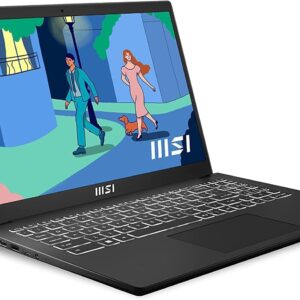 MSI Modern 15 Inch FHD Laptop - (Ryzen 7-7730U AMD Radeon Graphics 8GB RAM 512GB SSD Windows 11 Home) Classic Black
