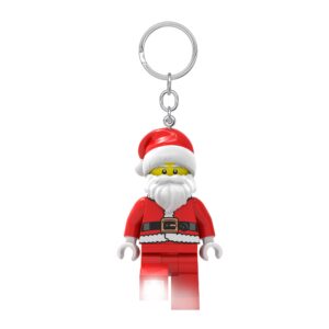 Lego Iconic Santa Keyring LED Torch Toys Gifts for Kids - 76mm Large Figure (KE189) 2 CR2025 Batteries Included red