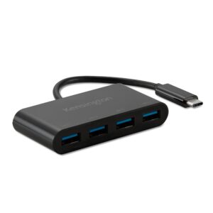 Kensington CH1200 USB-C 10Gbps 4 Port USB Hub - High Speed Splitter for Connecting Up To USB-A Accessories Into a Single 2 Year Limited Warranty