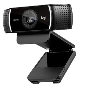 Logitech C922 Pro Stream Webcam - Black (Full HD 1080p Camera Streaming Records and Streams Your Gaming Sessions in Rich for Background with Tripod Included)