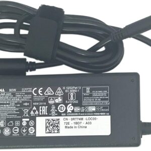 Dell Genuine 90W 45mm Slim Black Power Adapter Charger for Inspiron and Vostro Part Numbers 450-AFMY RT74M