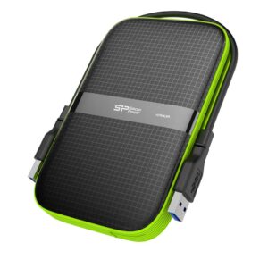 SP Silicon Power SP010TBPHDA60S3K 1 TB Rugged Armor A60 Shockproof Water-Resistant 25-Inch USB 30 External Portable Hard Drive Military Grade MIL-STD-810G and IPX4 Black