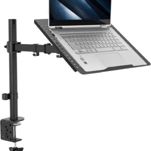 VIVO Single Laptop Notebook Desk Mount Stand - Fully Adjustable Extension with C Clamp (STAND-V001L)