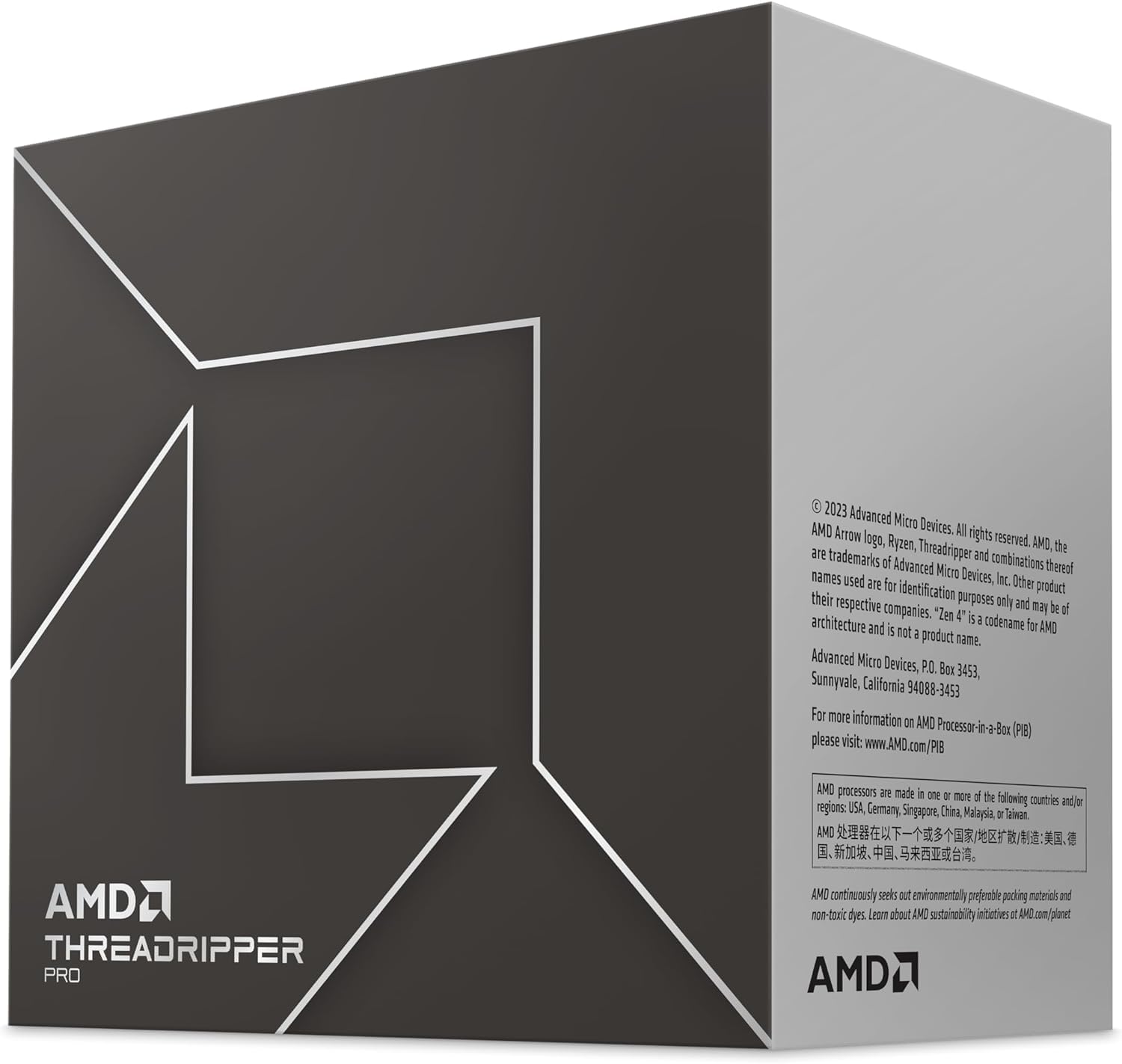 AMD Ryzen Threadripper Pro 7995WX Retail - (sTR5/96 Core/510GHz/480MB/350W) 100-100000884WOF