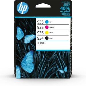 HP 6ZC72AE 934/935 Original Ink Cartridges Black/Cyan/Magenta/Yellow Multipack (Package may vary)