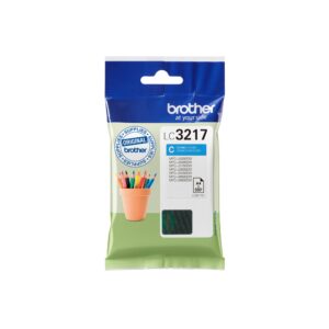 BROTHER LC-3217C Inkjet Cartridge Cyan Single Pack Standard Yield Includes 1 x Genuine Supplies
