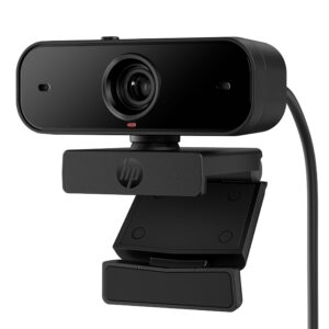 HP 430 FHD Webcam Full HD 1080p Dual Mics Auto Focus Lighting and Colour Correction Privacy Shutter 360 Swivel 15 Tilt 85 Field of View Compatible with Chrome PC or Mac Black